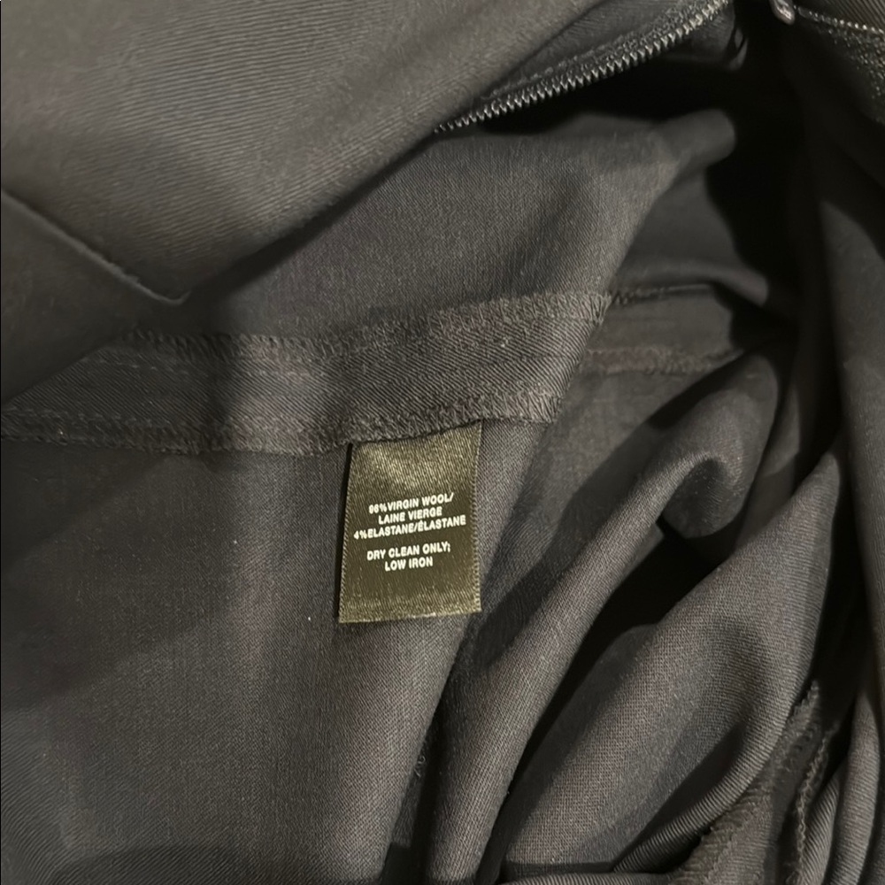 Lafayette 148 New York Navy Blue Barrow Wool Pants - Picture 4 of 4